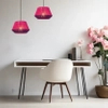 Tkaninowa lampa wisząca Jessica 10421/30/66 Lucide abażur różowy czarny