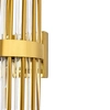 Kryształowa ścienna lampa Garda MSE1501100336 Moosee glamour metalowa złota