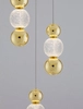 Salonowa lampa wisząca Ponce kaskada nad stół LED 18W złota