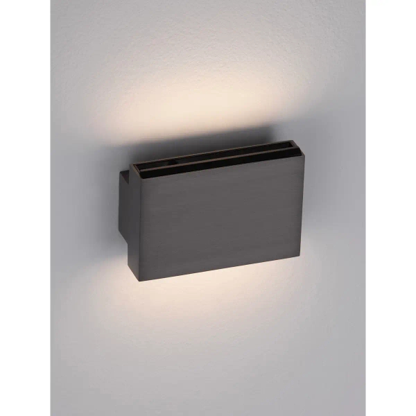 Prostokątna lampa ścienna LORANCA LE45565 LED 10W 3000K srebrna