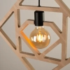 Lampa wisząca CARO SL.1757 drewniana czarna 1xE27 do kuchni