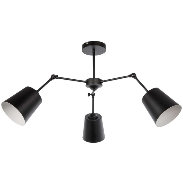 Regulowana LAMPA sufitowa VEN W-N 3250/3 metalowa OPRAWA loftowa czarna