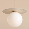 Wisząca lampa molekuła LOOP 1125G9_M Aldex szklana kremowy
