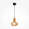 Pojedyncza lampa wisząca Roots MOD193PL-01W do jadalni czarna beżowa