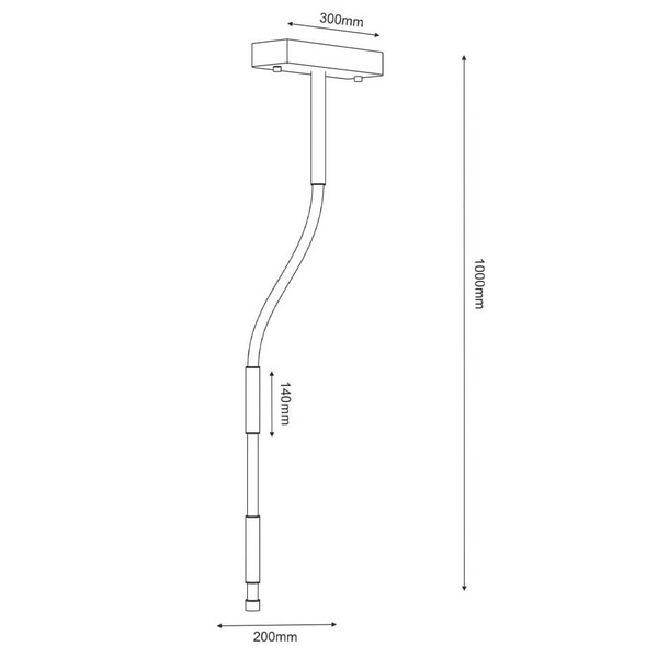 Designerska lampa sufitowa Alha 9068 Dohar LED 18W 4000K na przedpokój biały czarny