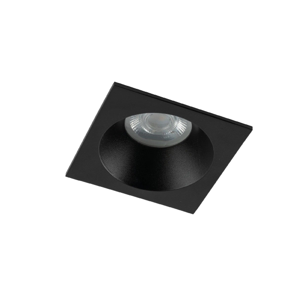 Łazienkowy downlight sufitowy Prisma 10581 kwadratowy IP65 czarny