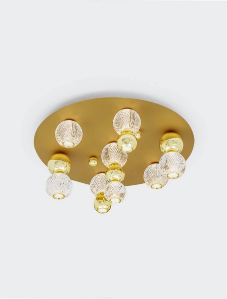 Przysufitowa lampa pokojowa Ponce plafon LED 32W złoty