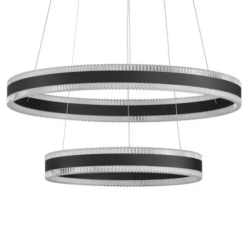 Lampa wisząca ring DONTERIO LE45401 LED 68W 3000K metalowa czarna