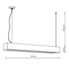 Zwisowa lampa nad wyspę Ibros LP-7001/1P 20 BK-93 24 CCT Light Prestige LED 24W 3000-6000K czarna