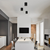 Minimalistyczny downlight natynkowy Kobald 2047 czarny spot nad blat