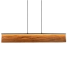 Drewniana wisząca lampa Kalea 355510130 LED 39W 3000K podłużny brązowy