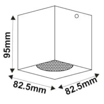 Nowoczesna LAMPA sufitowa BODI 09101/01/31 Lucide metalowy downlight prostokątny plafon biały