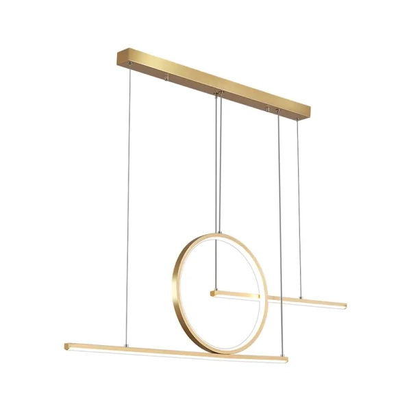 Wisząca lampa nad stół Patinar CGPAT90 LED 12W 3000K liniowy złoty