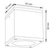 Oprawa ogrodowa kinkiet Morris 323255 Polux downlight na elewację czarny