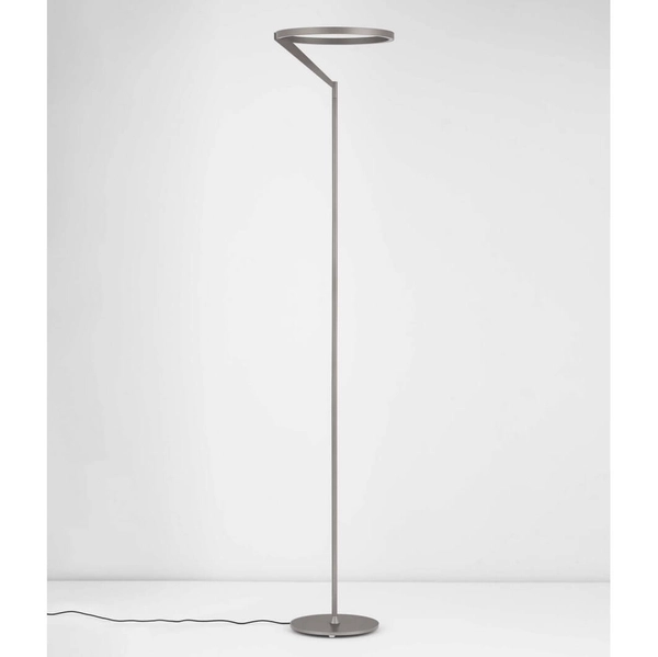 Pierścieniowa lampa stojąca ZUDANEZ LE44780 LED 26W 3000K do salonu szara