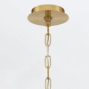 Lampa wisząca Nottingham QN-NOTTINGHAM-5P-AB retro złoty przezroczysty