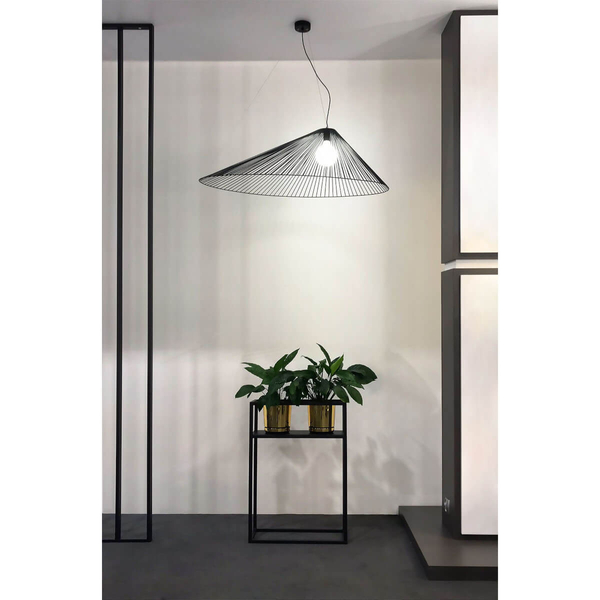 Loftowy kwietnik Kaja Home KS-05 KWIETNIK P Kaja podłużny metalowy czarny