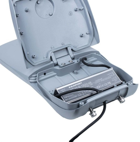 Lampa uliczna Blaupunkt LU98NW+FA1M+WSO1M+SO4M LED 98W metalowa biała