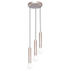 Metalowa lampa wiszące Filano PND-33574-3-CF potrójna kawowa