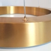 Wisząca lampa salonowa Circle ST-8848-80+80+100+120 brass pierścienie LED 112W mosiądz