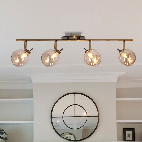 Lampa sufitowa Lentini 94-16362 Candellux molekuły bursztynowe