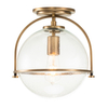 Lampa sufitowa QN-SOMERSET-F-C-HB okrągła ball mosiądz
