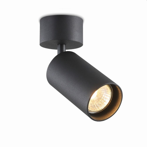 Kierunkowa lampa nasufitowa Stala 401001003 Elkim reflektor czarna