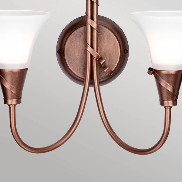 Ścienna lampa retro EM2-COPPER do przedpokoju miedziana