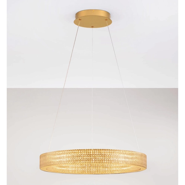 Lampa wisząca nad stół ring YOTAU LE44729 LED 70W 3000K złota