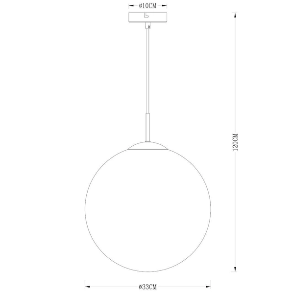 LAMPA wisząca VARUS 15858 Globo szklana OPRAWA zwis kula ball złota przezroczysta