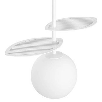 Kulista lampa wisząca Fyllo FYA111P0 metalowa szklana okrągła biała