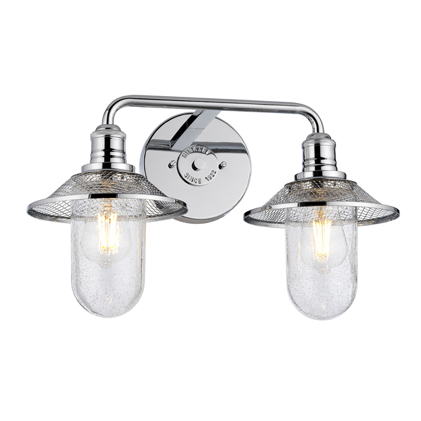 Ścienny kinkiet QN-RIGBY2-BATH-PC do łazienki chrom