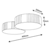 Plafon LAMPA sufitowa ZAMA 7040 Shilo natynkowa OPRAWA metalowa LED 30W 3000K czarna