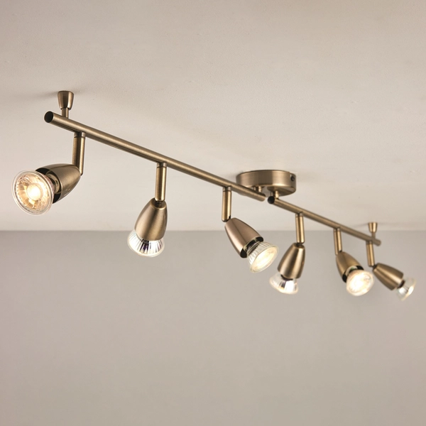 Lampa sufitowa Amalfi 61001 Saxby regulacja kąta światła mosiądz