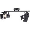 Metalowa lampa sufitowa Movie G08913/76 filmowe reflektory czarne matowe