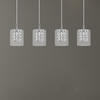 Wisząca lampa szklana Duchess 3116 na listwie do pokoju crystal chrom