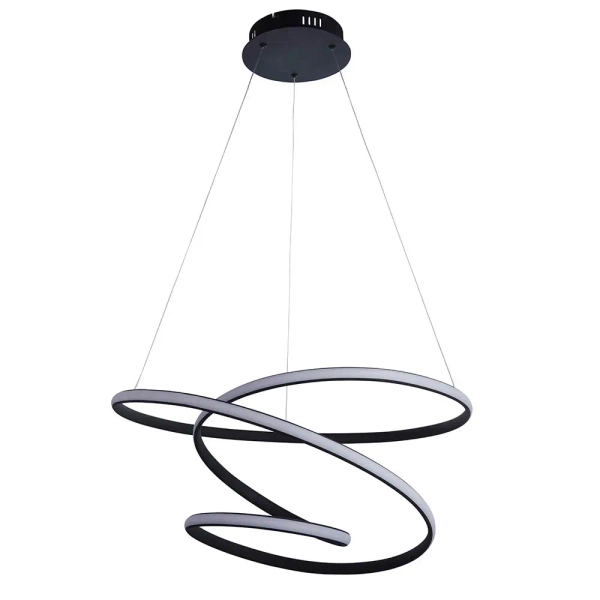 Ściemnialny żyrandol Duna 97632 LED 47,5W 3000K do salonu czarny