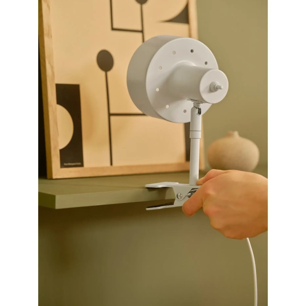 Regulowana lampa na klips Matis 2512222001 do sypialni biały