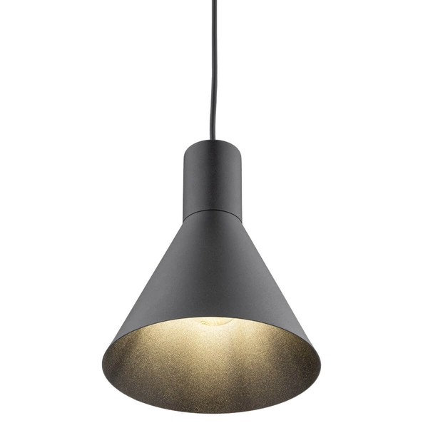 Lampa wisząca nad stół Jump 1811 zwis do kuchni loftowa czarna