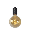 Okrągła lampa wisząca Jova 08426/01/30 Lucide szklana złota czarna