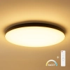 Sufitowy plafon ledowy Siena ML1834 LED 80W CCT sterowany pilotem czarny