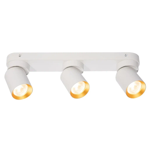 Potrójna regulowana lampa sufitowa ANDY ML9936 do kuchni biało złoty