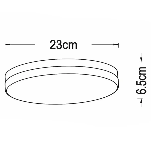 Łazienkowa lampa sufitowa BISKIT 79111/30/31 LED 18W 2700K IP44 biały