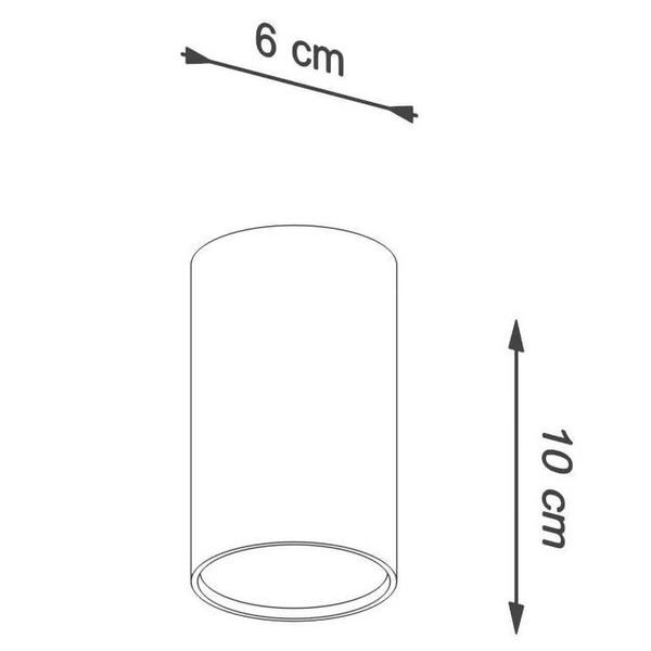 Minimalistyczna lampa sufitowa SL.1000 czarna do jadalni