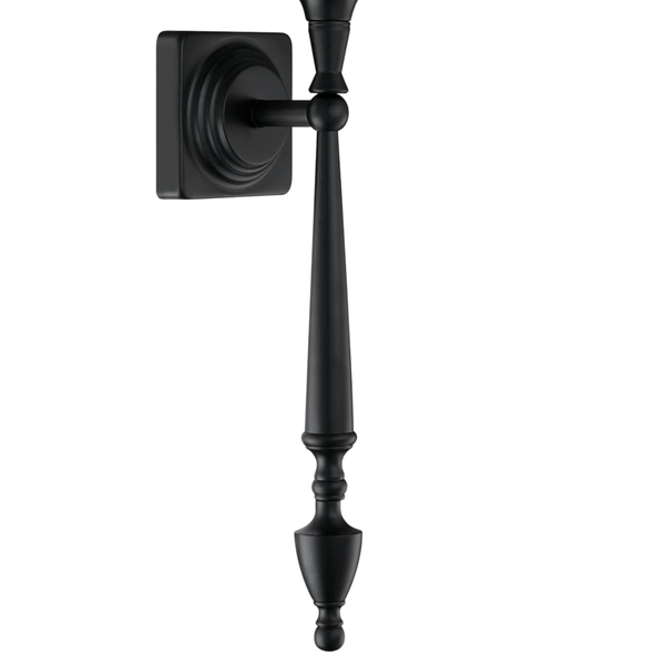 Kinkiet klasyczny Austin W01296BK-WH Cosmolight metal tkanina czarny biały