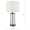 Dotykowa lampa stołowa Enrico ENR4122 LED 2,4W 3000K szklana czarny