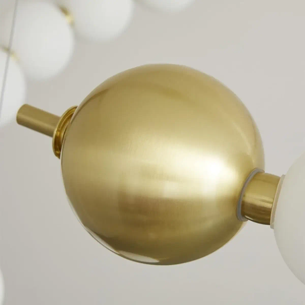 Kulista lampa wisząca Pontti LWPONR LED 56W 3000K kule do salonu złoty