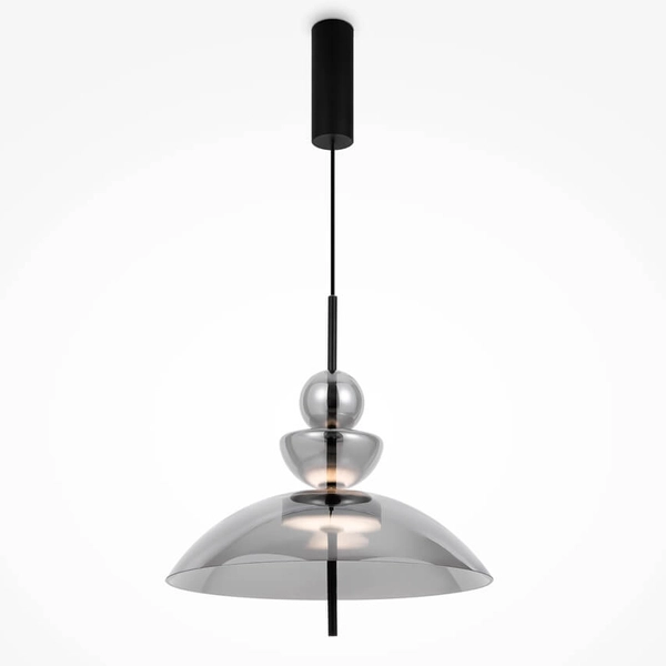 Lampa wisząca Bangkok MOD185PL-L6B3K6 LED 12W 3000K czarny przydymiony