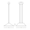 Nieregularna wisząca lampa 23173 LED 12W 3000K panele akustyczne szary