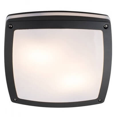 Ścienna lampa zewnętrzna FANO AZ2186 LED 10W 3000K IP54 kwadrat szary